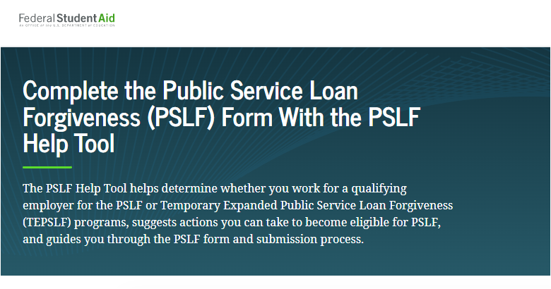 Public Service Loan Forgiveness Programs Benefits Policy Dcpas
